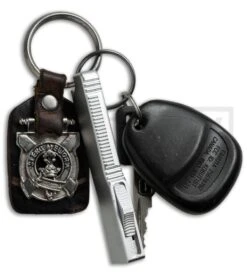 Firecracker Mini Silver D/A OTF Automatic Knife - Bead Blast Plain -Best Knifes Shop bladeplay otf t279933 3 ref cm large