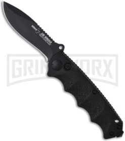 Boker Plus Reality-Based Black Automatic Knife - Black Plain