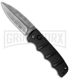 Boker Automatic Kalashnikov Black Automatic Knife Ltd Edition - Dagger Damascus