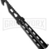 Monarch Strap Cutter Balisong Butterfly Knife Trainer - Black Plain 2 Monarch Strap Cutter Balisong Butterfly Knife Trainer - Black Plain -Best Knifes Shop bp black wg837 large