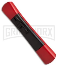 AKC Concord Red/Black OTF Automatic Knife - Flat Grind Black Plain 5 AKC Concord Red/Black OTF Automatic Knife - Flat Grind Black Plain -Best Knifes Shop conc red black single black side large