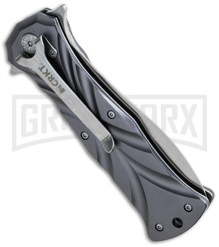CRKT Tighe Dye Automatic Conversion Knife - Satin Plain 4 CRKT Tighe Dye Automatic Conversion Knife - Satin Plain - Image 2