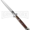 Frank B. 11" Italian Stiletto Cocobolo Wood Automatic Knife - Flat Grind 1 Frank B. 11" Italian Stiletto Cocobolo Wood Automatic Knife - Flat Grind -Best Knifes Shop frank b 11in coco flat cm large