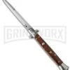 Frank B 11" Stiletto Snakewood Automatic Knife - Bayonet -Best Knifes Shop frank b snakewood 11in stiletto bayo cm large