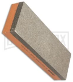 Norton NTIB6 India Oil Stone Combination Bench Stone (Coarse/Fine) -Best Knifes Shop india oil stones 1x2x6 orange ib6 back large