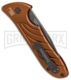 Kershaw Emerson Launch 5 Earth Brown Automatic Knife - Blackwash Plain -Best Knifes Shop kershaw emerson launch 5 FDE brown blackwash 7600EBBW BHQ 37823 jr side large