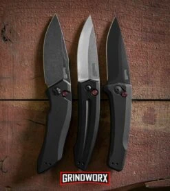 Kershaw Launch 2 Black Aluminum Automatic Knife - Stonewash Plain 7 Kershaw Launch 2 Black Aluminum Automatic Knife - Stonewash Plain -Best Knifes Shop kershaw launch 1 blackwash 2 sw 3 blk dl large