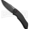 Kershaw Launch 1 Black Aluminum Automatic Knife - Blackwash Plain -Best Knifes Shop kershaw launch 1 blackwash 7100BW BHQ 27374 jr large