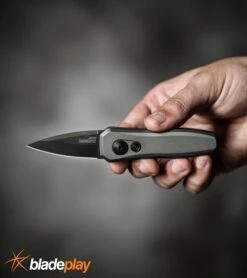 Kershaw Launch 4 Gray Automatic Knife CA Legal - Black Plain -Best Knifes Shop kershaw launch 4 gray 7500GRYBLK BHQ 74062 dl hand large