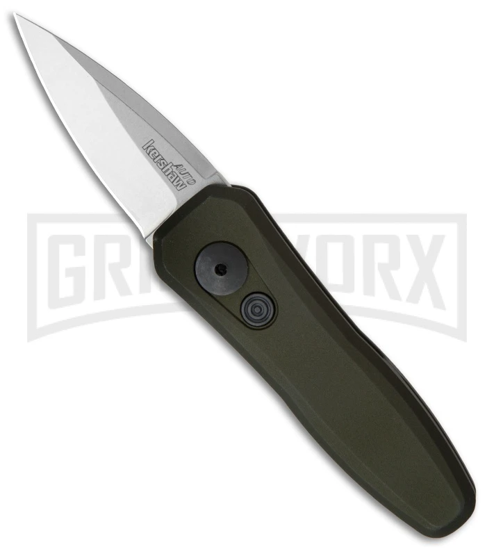Kershaw Launch 4 OD Green Automatic Knife CA Legal - Stonewash Plain 3 Kershaw Launch 4 OD Green Automatic Knife CA Legal - Stonewash Plain