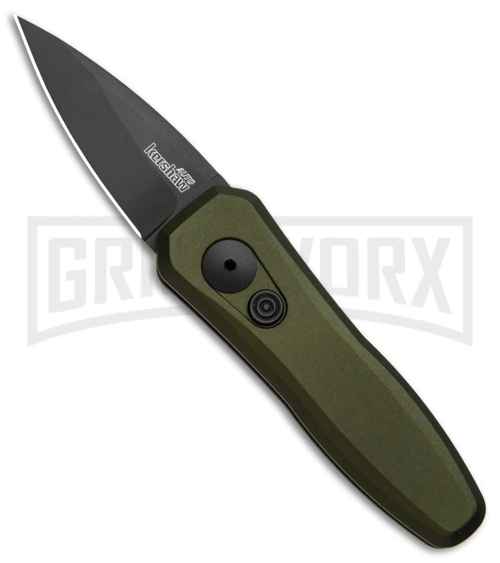Kershaw Launch 4 OD Green Automatic Knife CA Legal - Black Plain 3 Kershaw Launch 4 OD Green Automatic Knife CA Legal - Black Plain