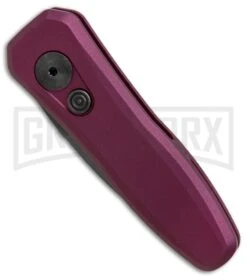 Kershaw Launch 4 Purple Automatic Knife CA Legal - Black Plain -Best Knifes Shop kershaw launch 4 purple 7500PURBLK BHQ 37821 er spine large