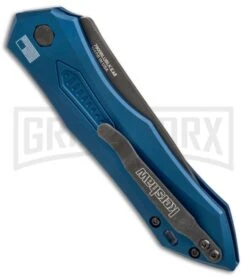 Kershaw Launch 6 Blue Automatic Knife - Black Plain -Best Knifes Shop kershaw launch 6 blue 7800BLUBLK BHQ 37862 er side large