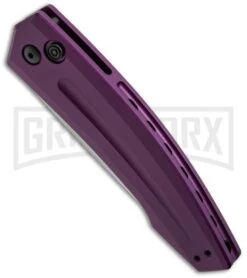 Kershaw Launch 2 Purple Aluminum Automatic Knife - Stonewash Plain 6 Kershaw Launch 2 Purple Aluminum Automatic Knife - Stonewash Plain -Best Knifes Shop kershaw launch auto 2 sw purple bottom cm large