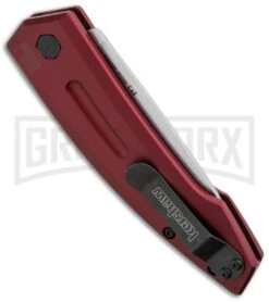 Kershaw Launch 2 Red Aluminum Automatic Knife - Stonewash Plain 7 Kershaw Launch 2 Red Aluminum Automatic Knife - Stonewash Plain -Best Knifes Shop kershaw launch auto 2 sw red side cm large