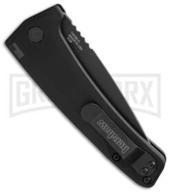 Kershaw Launch 3 Black Aluminum Automatic Knife - Black Plain -Best Knifes Shop kershaw launch auto 3 7300blk side cm large