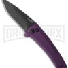 Kershaw Launch 3 Purple Automatic Knife - Black Plain -Best Knifes Shop kershaw launch auto 3 black dlc purple cm large