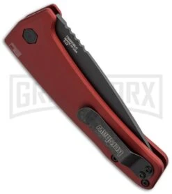 Kershaw Launch 3 Red Automatic Knife - Black Plain -Best Knifes Shop kershaw launch auto 3 black dlc red side cm large