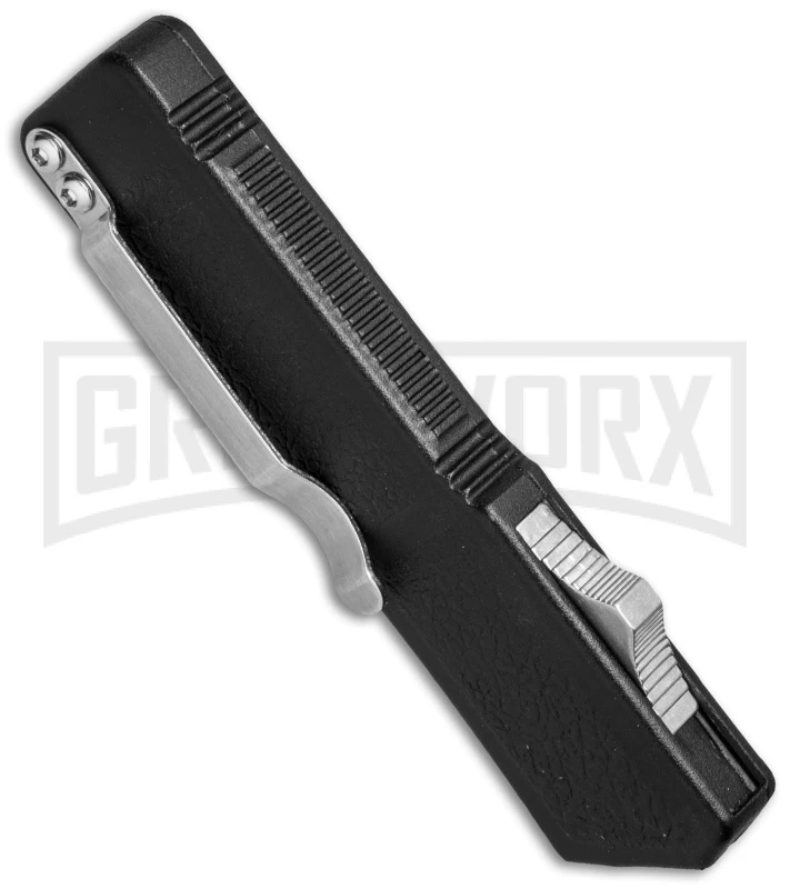 Lightning Black D/A OTF Automatic Knife - Black Dagger Plain 4 Lightning Black D/A OTF Automatic Knife - Black Dagger Plain - Image 2