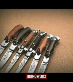 9" Medteh Dark Wood Russian Stiletto Automatic Knife - Satin Plain 9 9" Medteh Dark Wood Russian Stiletto Automatic Knife - Satin Plain -Best Knifes Shop meditex stiletto leverlock variety dl large