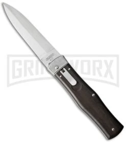 Mikov 241 Predator Ebony Wood Automatic Leverlock Knife