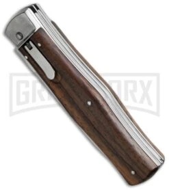 Mikov 241 Predator Wood Automatic Leverlock Knife W/ Saw -Best Knifes Shop mikov wood w saw bottom cm large