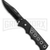 Orpheus Black Automatic Knife - Black Serr -Best Knifes Shop orpheus black auto black GA623BKD BP 6720 er large