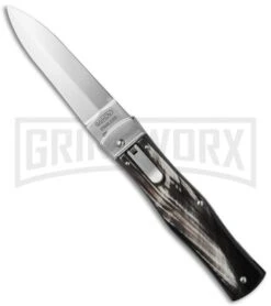 Mikov 241 Predator Dark Horn Automatic Lever Lock Knife