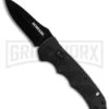 Schrade Mini Extreme Survival Black Automatic Knife - Black Plain -Best Knifes Shop schrade sc60mb mini spear point black large