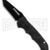 Schrade Mini Black Automatic Knife - Tanto Black Plain 1 Schrade Mini Black Automatic Knife - Tanto Black Plain -Best Knifes Shop schrade sc60mbt large