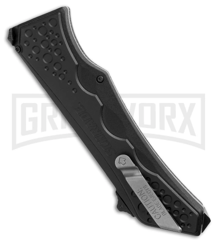 Schrade SCHOTF6 Spear Point OTF Spring Assisted Knife - Bead Blast Plain 4 Schrade SCHOTF6 Spear Point OTF Spring Assisted Knife - Bead Blast Plain - Image 2
