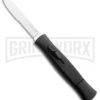 AKC Concord Sinatra Black OTF Automatic Knife - Polish Serr -Best Knifes Shop sinatra black serrated large