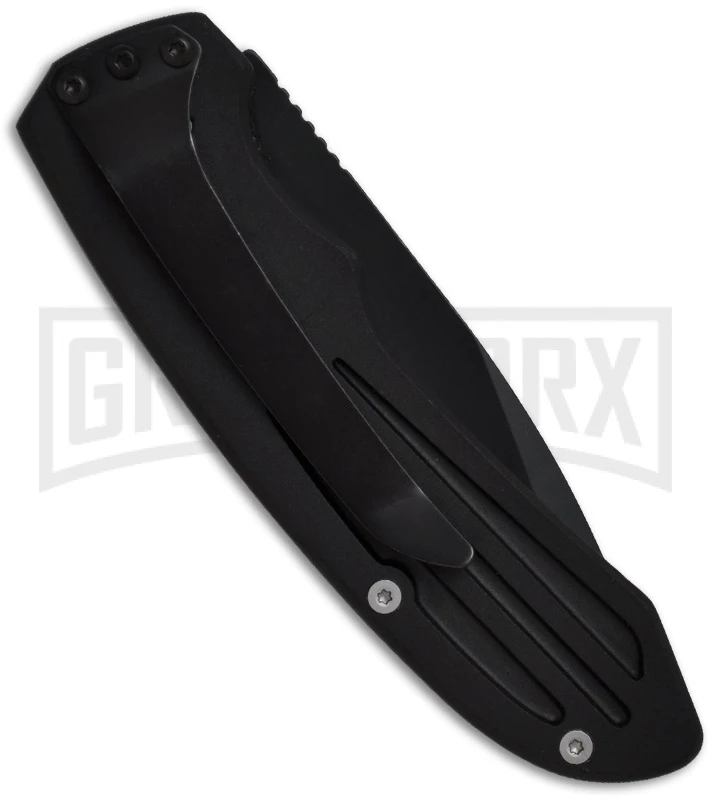 Smith & Wesson Extreme Ops SW50BT Black Automatic Knife - Tanto Black Plain 4 Smith & Wesson Extreme Ops SW50BT Black Automatic Knife - Tanto Black Plain - Image 2