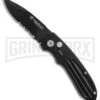 Smith & Wesson Extreme Ops SW50BS Black Automatic Knife - Black Serr