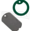 Green Titanium Dog Tag Knife -Best Knifes Shop the original dog tag knife green dt001g large