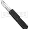 Titan Black D/A OTF Automatic Knife - Tanto Satin Serr 2 Titan Black D/A OTF Automatic Knife - Tanto Satin Serr -Best Knifes Shop titan black tanto satin serr BP 18454 er large