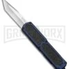 Titan Blue D/A OTF Automatic Knife - Tanto Satin Plain 1 Titan Blue D/A OTF Automatic Knife - Tanto Satin Plain -Best Knifes Shop titan blue tanto satin BP 18428 er large
