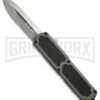 Titan Gray D/A OTF Automatic Knife - Dagger Satin Serr 1 Titan Gray D/A OTF Automatic Knife - Dagger Satin Serr -Best Knifes Shop titan gray dagger satin serr BP 19008 er large