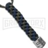 Zero Tolerance Knives Tied Paracord Lanyard + ZT Bead Gray/Blue -Best Knifes Shop zero tolerance lanyard zt gray blue large